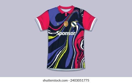vector soccer jersey design for sublimation, sport t shirt design