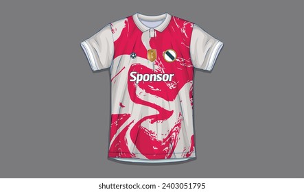 Vektorsoccer-Jersey-Design für Sublimationen, Sport-t-Shirt-Design