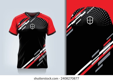 Vector soccer jersey design for sublimation sport t shirt design
