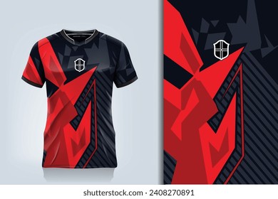 Vector soccer jersey design for sublimation sport t shirt design
