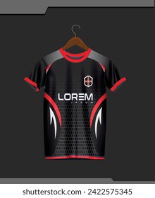 Vector soccer jersey design for sublimation, sport t shirt design