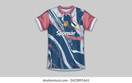 Vector soccer jersey design for sublimation, sport t shirt design