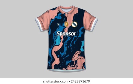 Vector soccer jersey design for sublimation, sport t shirt design