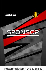Diseño de camiseta de fútbol vectorial para sublimación
