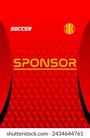 Vector soccer jersey design for sublimation highquality