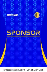 Vector soccer jersey design for sublimation highquality