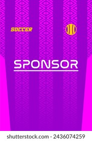 Vector soccer jersey design for sublimation highquality