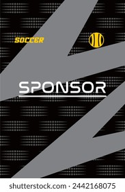 Vector soccer jersey design for sublimation highquality