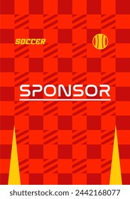 Vector soccer jersey design for sublimation highquality