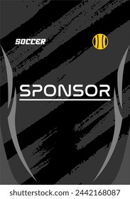 Vector soccer jersey design for sublimation highquality