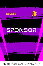 Vector soccer jersey design for sublimation highquality