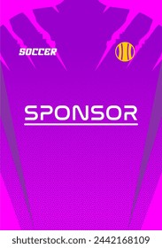 Vector soccer jersey design for sublimation highquality