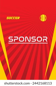 Vector soccer jersey design for sublimation highquality