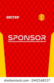 Vektor-Fußball-Jersey-Design für Sublimation hohe Qualität