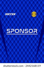 Vector soccer jersey design for sublimation highquality