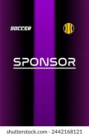 Vector soccer jersey design for sublimation highquality