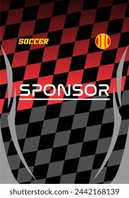 Vector soccer jersey design for sublimation highquality