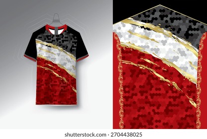 Diseño de Jersey de fútbol de Vector para sublimación Diseño de camiseta deportiva para Jersey
