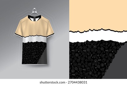Diseño de Jersey de fútbol de Vector para sublimación Diseño de camiseta deportiva para Jersey