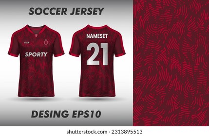 Vector soccer jersey template sport t shirt design and sublimation design