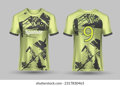 vector soccer jersey template sport t shirt design
