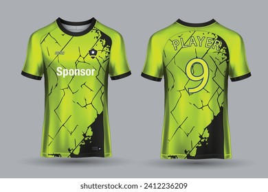Vektorsoccer-Jersey-Vorlage Sport-T-Shirt-Design