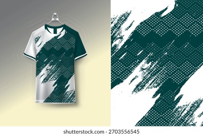 Diseño de camiseta deportiva de Plantilla de jersey de fútbol de Vector