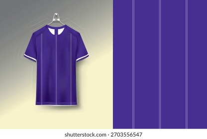 Diseño de camiseta deportiva de Plantilla de jersey de fútbol de Vector