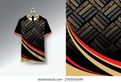 Diseño de camiseta deportiva de Plantilla de jersey de fútbol de Vector
