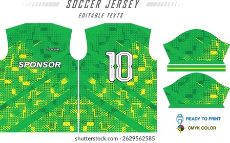 Vector soccer jersey template sports t-shirt design