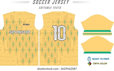 Vector soccer jersey template sports t-shirt design