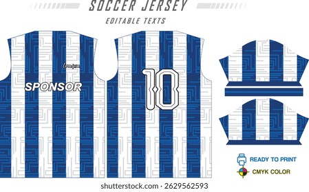 Vector soccer jersey template sports t-shirt design