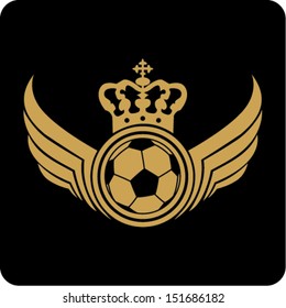 Vector soccer labels 