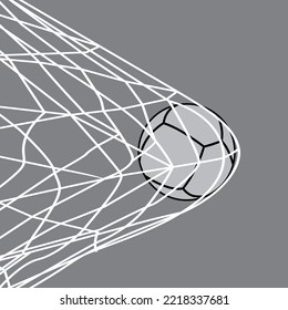 Vektorgrafik vom Fußballnetzspiel, gut für Design