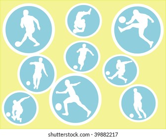 Vector Soccer Players