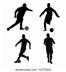Vector soccer players