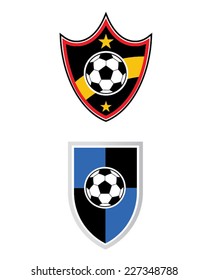 Vector Soccer Shield Set