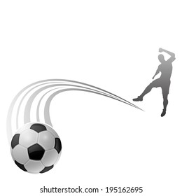 Vector. Soccer sign on white background.