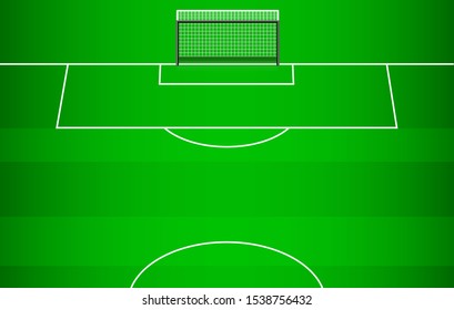 Vector soccer stadium, illustration, mobile game screen, game ui.
