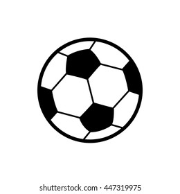 Football Soccer Ball Sport Element Icon Stock Vector (Royalty Free ...