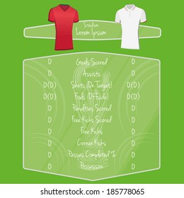 Vector Soccer Team Player Charts Editable With Space For Text