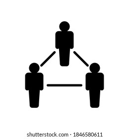 Icono de distanciamiento social vectorial, prevención de coronavirus, símbolo de recogida de Stop Public en fondo blanco aislado para UI/UX y sitio web.