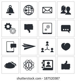vector social icons set