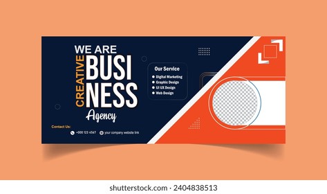 Vector social media banner or social media template design 