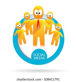 vector social media icon. vector illustration of social media.