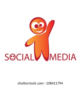 vector social media icon. vector illustration of social media.