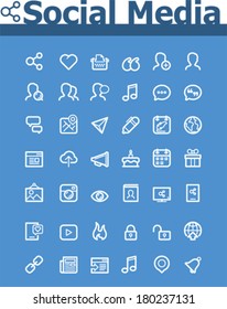 Vector social media icon set