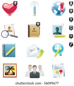 Vector social media icon set. Part 1