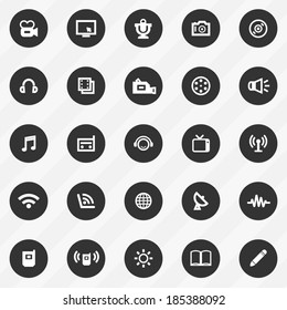 vector social media icons. 