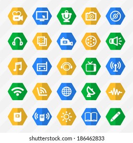 vector social media icons. 